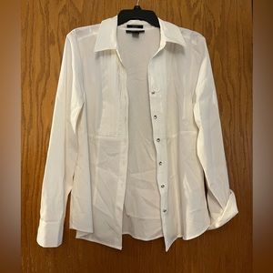 Style & Co Pleated Button Up